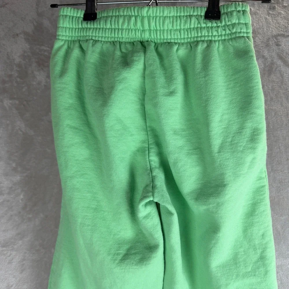 Champion‎ Womens XS Green Jogger Sweatpants High Rise Fleece Lined Drawstring
